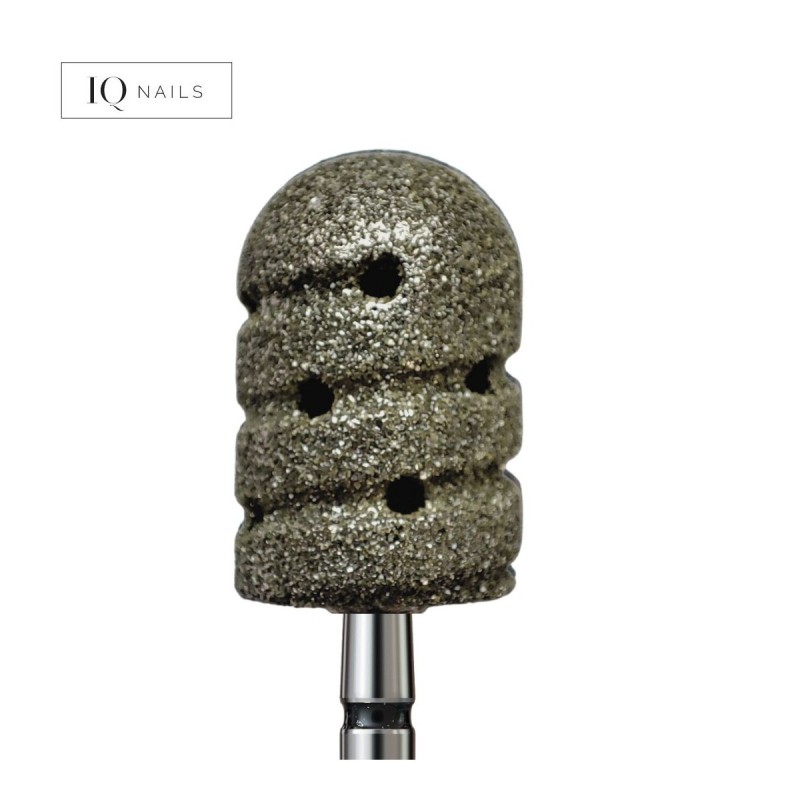 Diamond cutter - Podological cylinder with holes, diameter 13,0 mm