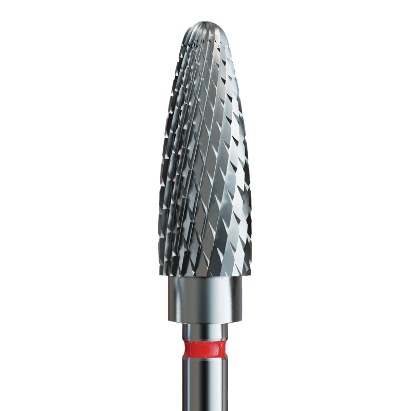 Hard metal cutter - flame-shaped 5 mm