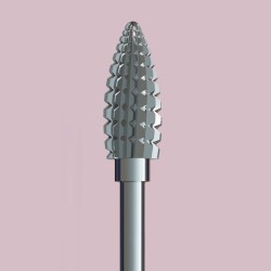 Hard metal cutter - flame-shaped 6 mm
