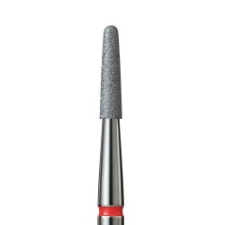 Diamond burr for cuticles - fine cone - diameter 1.8 mm, red stripe