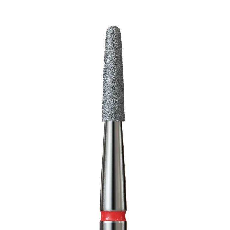 Diamond burr for cuticles - fine cone - diameter 1.8 mm, red stripe