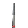 Diamantová fréza na kožičky – jemný kužeľ – priemer 1,8 mm, červený prúžok