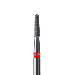 Fresa de carburo para zurdos - cono fino (raya roja) - para eliminar cutículas.