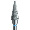 Fresa de carburo 5 en 1 - árbol estándar (raya azul) - para híbridos, gel y acrílico.