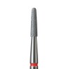 Diamantová fréza pro kůžičky – jemný kužel – průměr 2,1 mm, červený proužek
