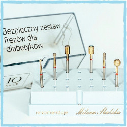 Bezpieczny Zestaw Frezów Podologicznych dla Diabetyków by Milena Skalska