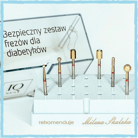 Bezpieczny Zestaw Frezów Podologicznych dla Diabetyków by Milena Skalska
